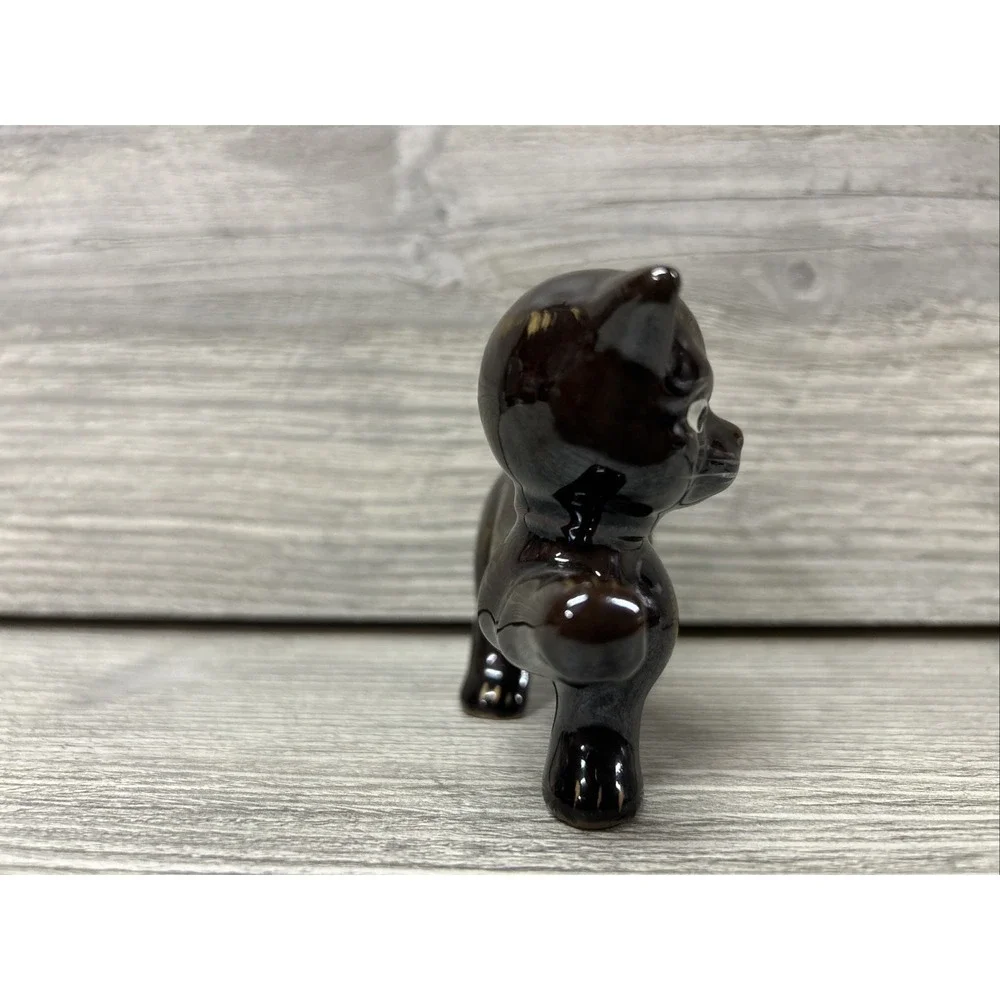 Vintage Brown Cat Porcelain Ceramic Decor‎ D1